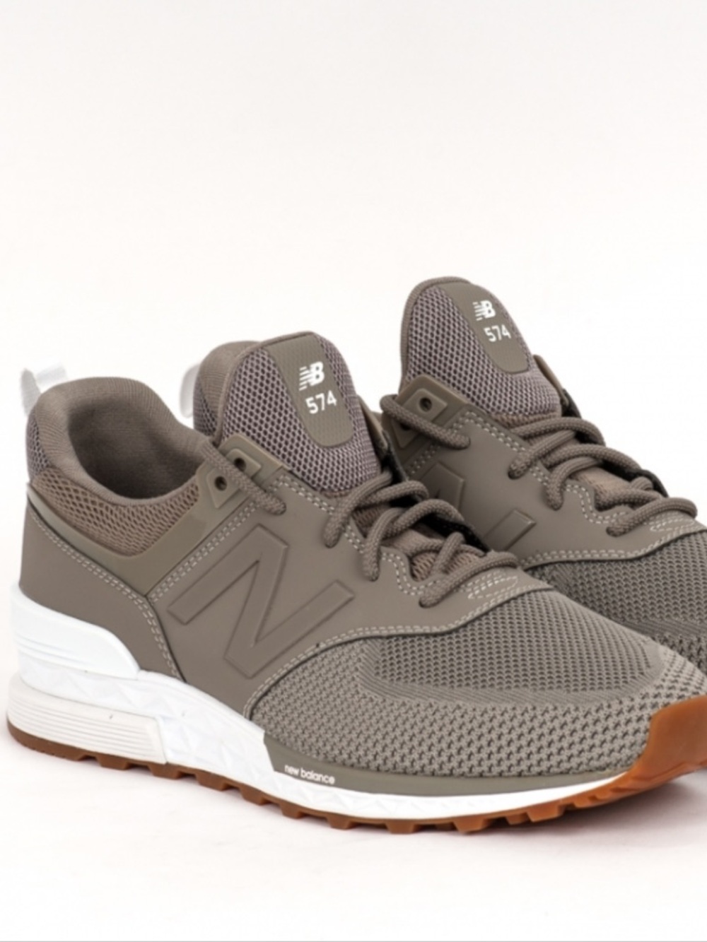 New Balance 574 Men's Sneakers in Taupe and Gum